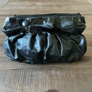 Vintage Samir 80’s Black Leather Shoulder Handbag